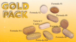 Gold Pack, multivitamin packet from, Goldshield Elite
