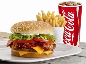 hamburger, fries, coke add to belly fat